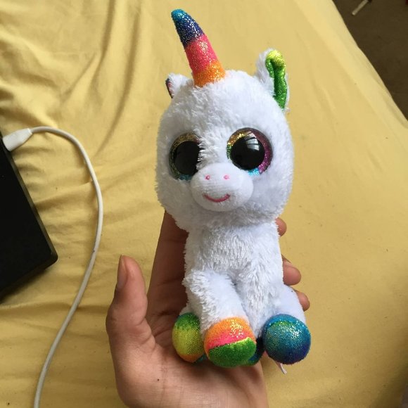 White Pony Ty Plush - Picture 2 of 6